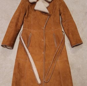 Mauritius Leather Shearling Coat
